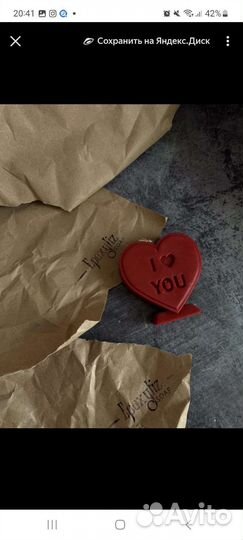 Свеча Валентинка пчелиный воск