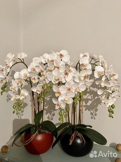 Орхидеи искусственные, латекс