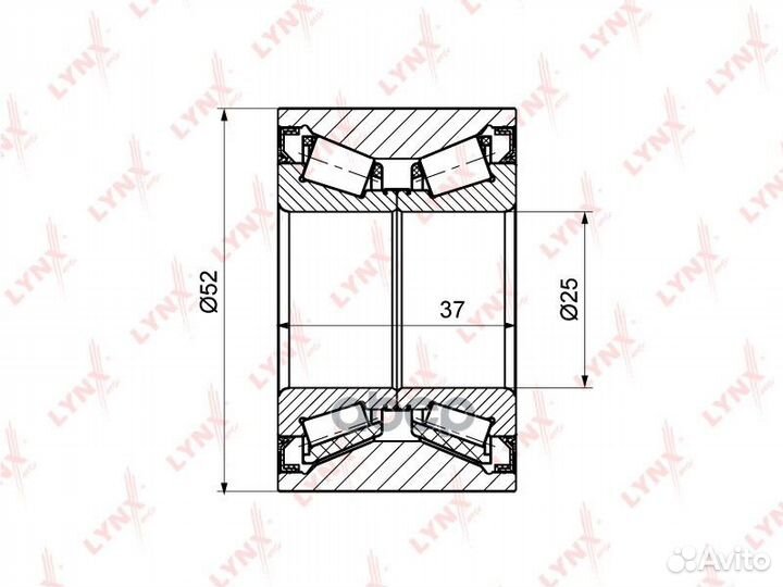 Подшипник ступичный зад WB1173 lynxauto