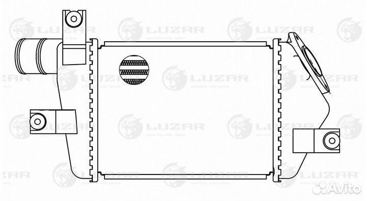 Онв (радиатор интеркулера) для а/м Mitsubishi L200