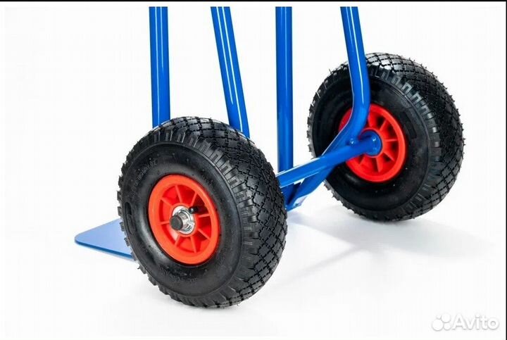 Металлическая двухколесная тележка для грузов кг-1