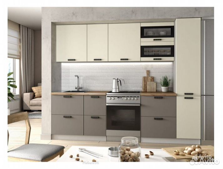 Кухня Ройс ваниль софт, грей софт