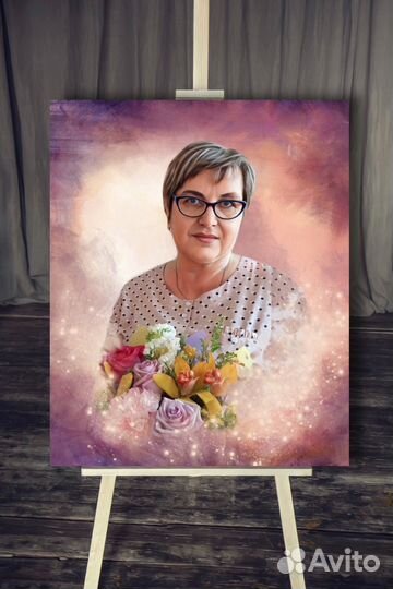 Портреты на холсте по фото