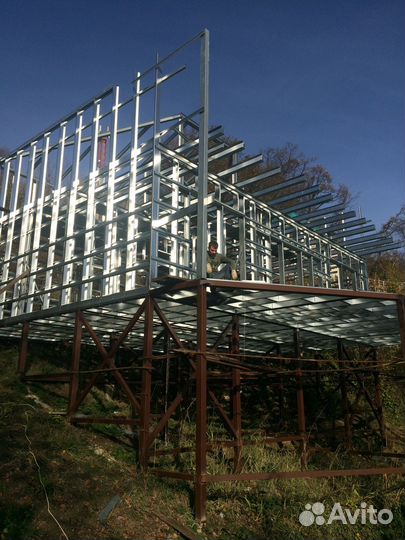 Каркасные здания из лстк