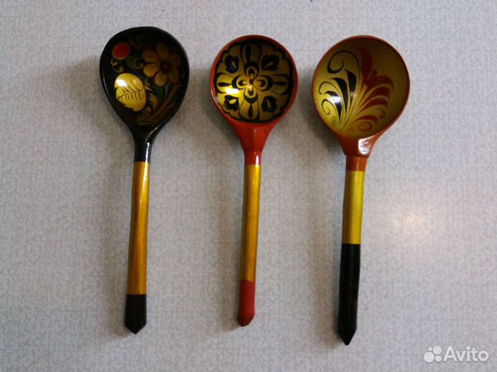 Деревянные ложки хохлома