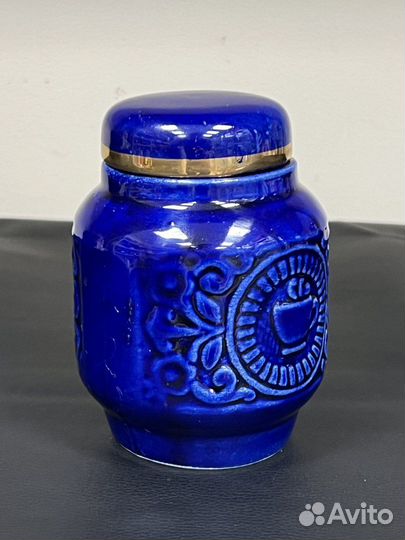 Чайница керамическая кобальт 11,3 см