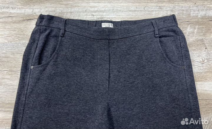 Brunello Cucinelli женские серые трикотажные брюки