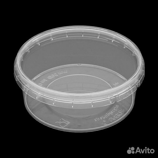 Ведро пластиковое с крышкой, 1 литр