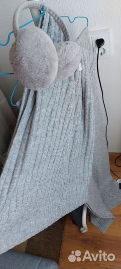 Женские шарфы шапки теплые ушки