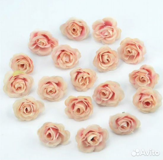 Шелковые искусственные розы 2,5 см (100 шт в упак)