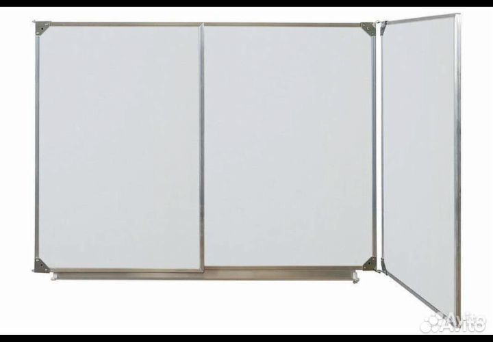 Доска магнитно-маркерная, 3-Х элементная, 90X120/2