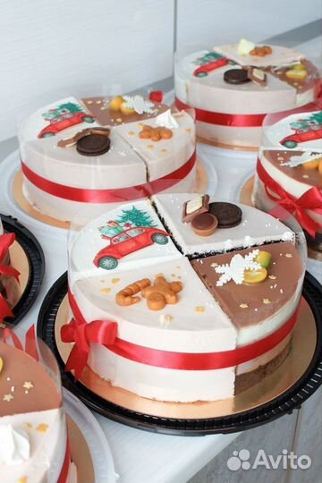 Пп Торт четвертинки на новый год без сахара