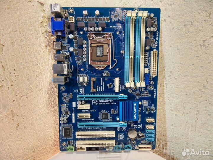 Материнская плата Gigabyte GA-Z77-DS3H: LGA 1155