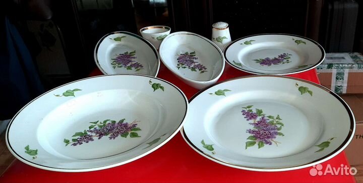 Тарелки Сирень Дулево СССР