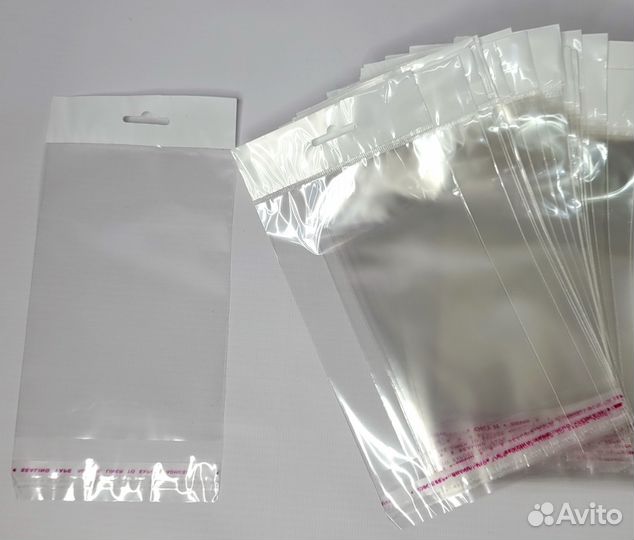 Бопп пакет с европодвесом 10х15см (25мкм), 3000 шт