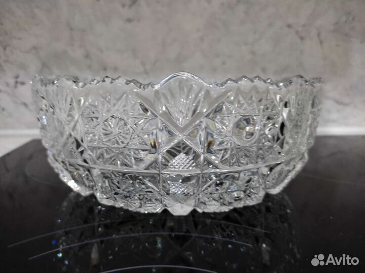 Хрустальная ваза, салатники