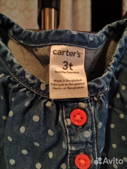 Платье джинсовое, Carter's