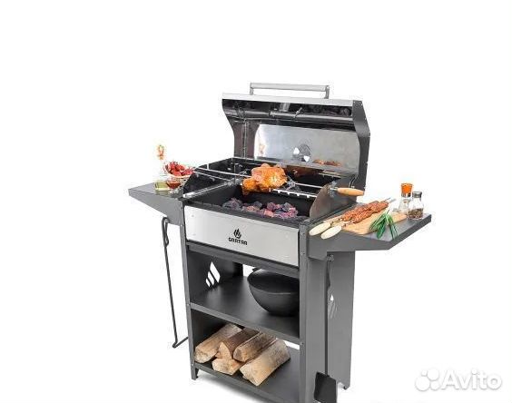 Гриль-мангал с крышкой Gratar M Family Optima BBQn