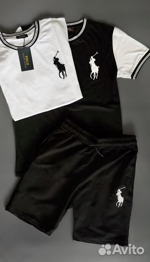 Костюм Polo Ralph Lauren шорты + футболка мужской