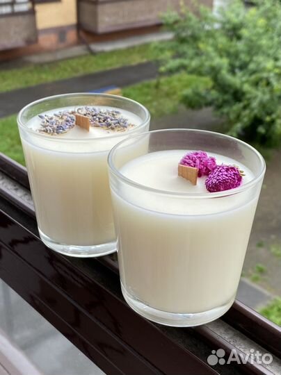 Ароматическая свеча ручной работы