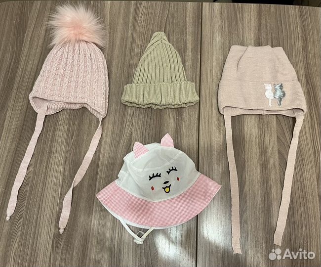 Шапки на девочку от 1.5 ло 3 лет
