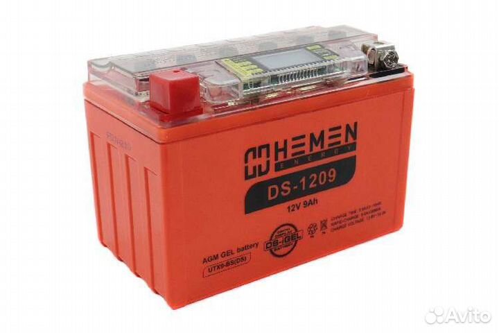 Аккумулятор 12В 9Ач hemen energy DS1209 (UTX9-BS(D