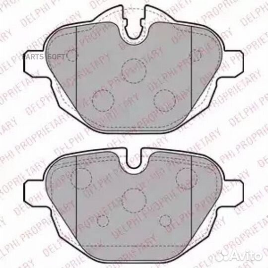 Delphi LP2162 Тормозные колодки