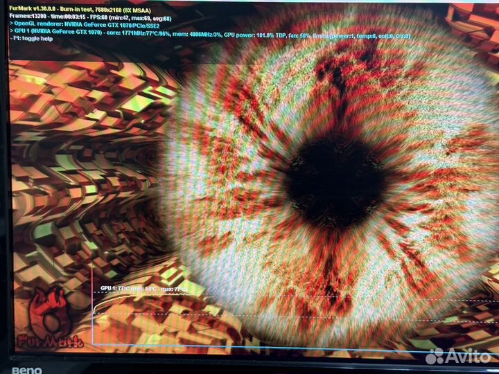 Видеокарта Asus gtx 1070 8gb turbo
