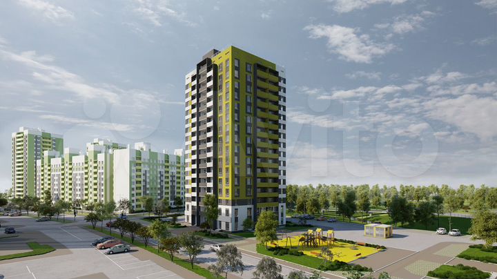 3-к. квартира, 68,8 м², 13/16 эт.