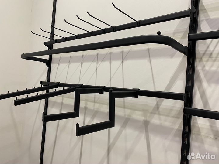 Торговое оборудование, рейлы, вешало, гардеробная