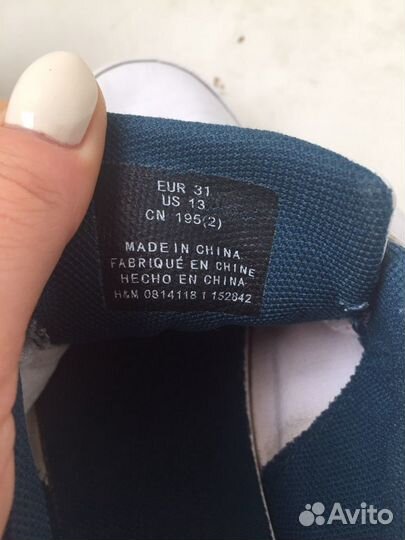 Кеды для мальчика 31 H&m