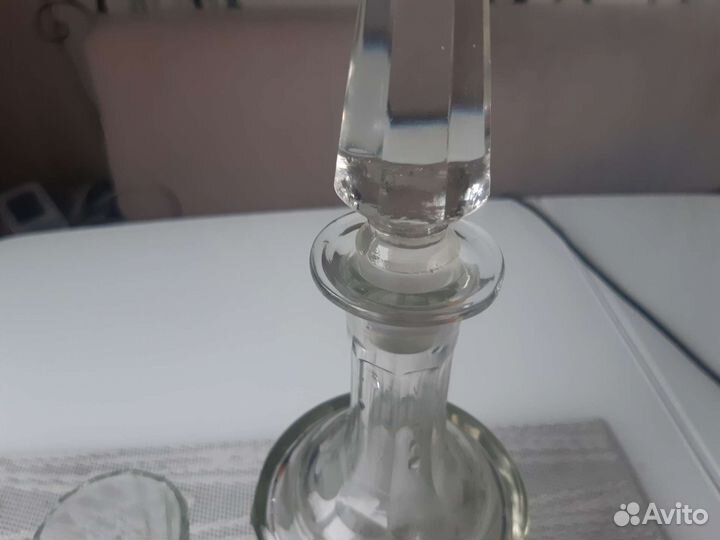 Графин гранёный и 2 лафитника