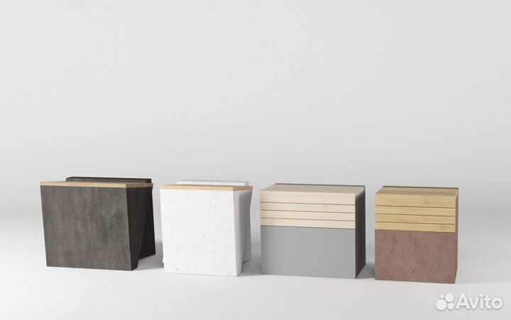 Скамейка парковая бетонная