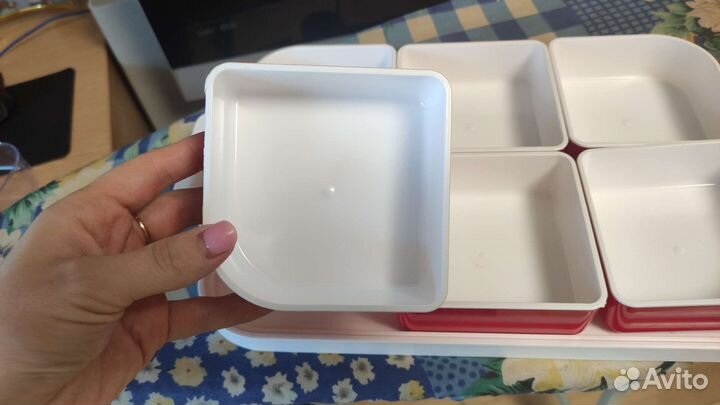 Менажница пластиковая с крышкой