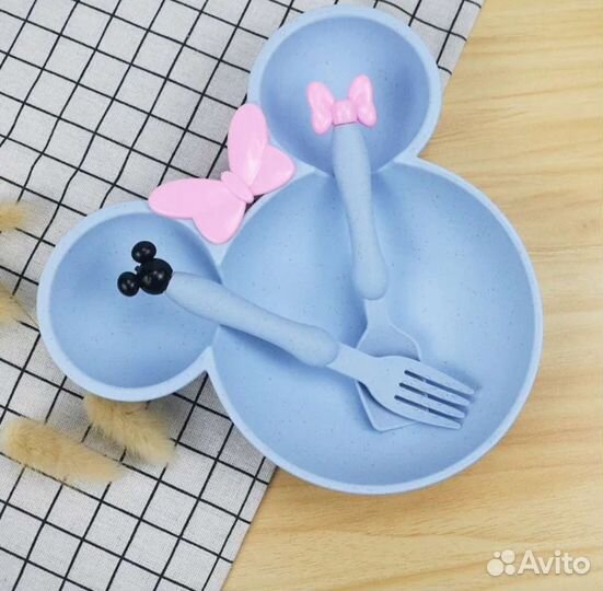 Набор детской посуды Микки-маус