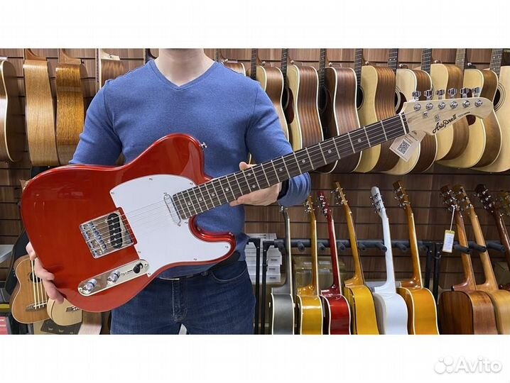 Aria TEG-002 CA электрогитара красная