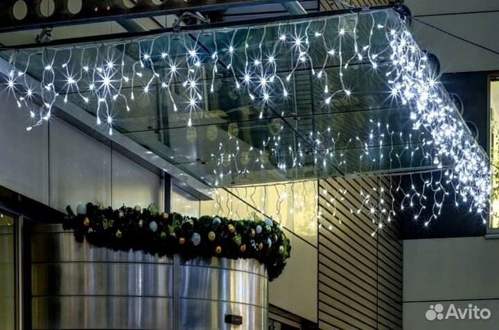 Гирлянда бахрома, уличная гирлянда