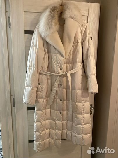 Пуховик женский мех лиса