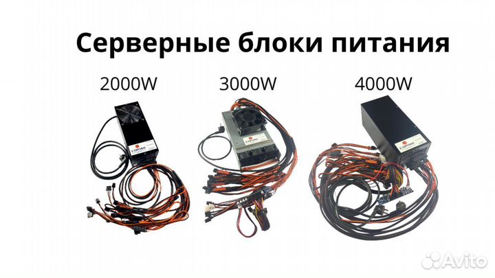 Серверные блоки питания до 4000W
