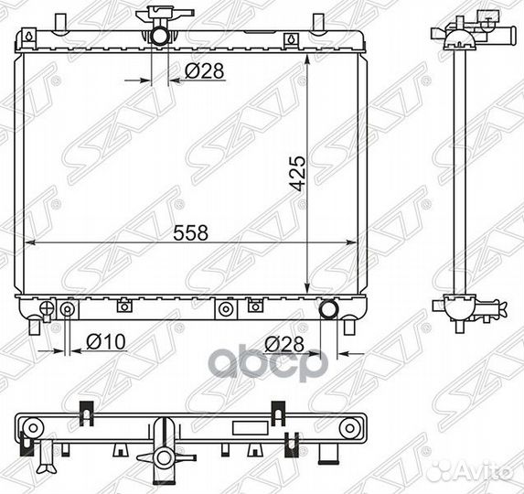 Радиатор Daihatsu Terios 06- / Toyota Rush 06-1