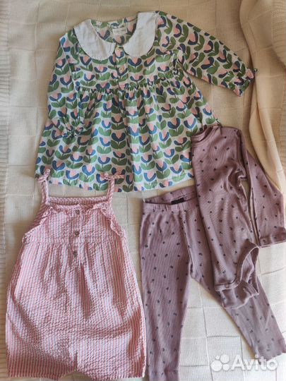 Летняя одежда для девочки 86 92