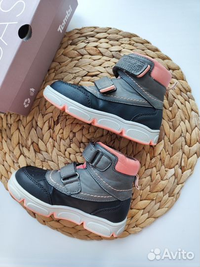 Демисезонные ботинки для девочки Tombi, 24 размер