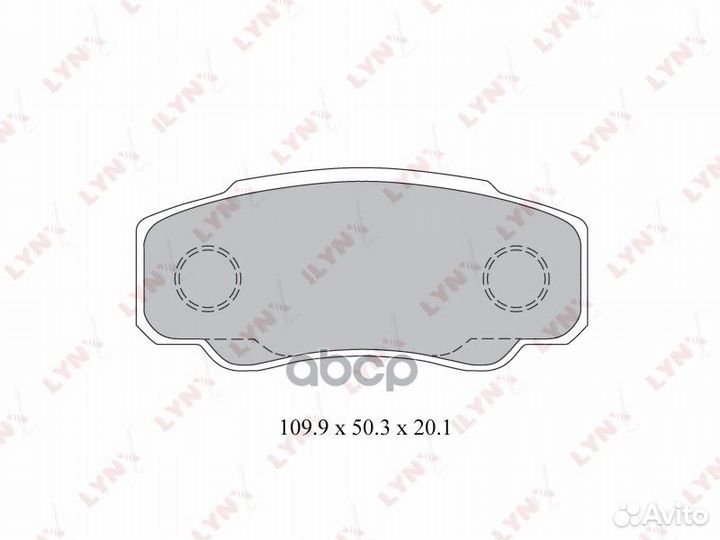 Колодки тормозные дисковые зад BD2217 lynxauto