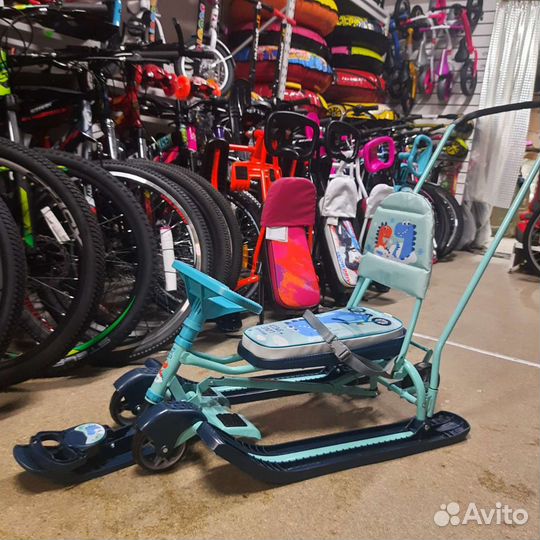 Снегокат с колесами