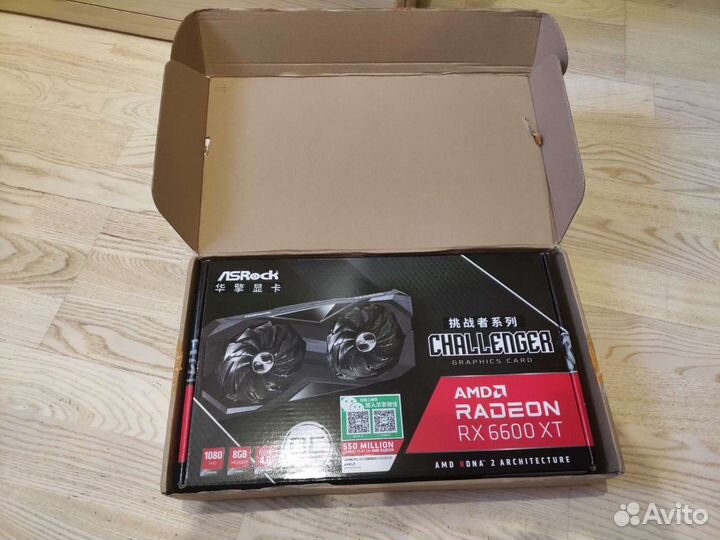 Видеокарта asrock AMD Radeon RX 6600 XT, 8 гб