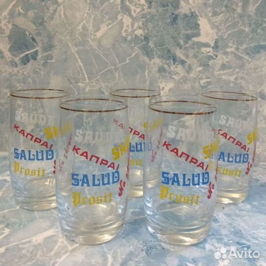 Стаканы, сервиз кофейный, горшочки для духовки