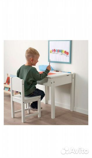 Стол детский IKEA новый сундвик 60x45 см белый