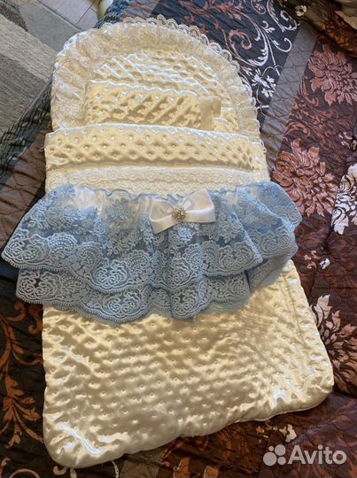 Конверт на выписку для мальчика летний