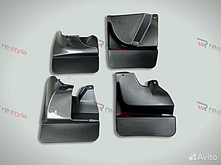 Брызговики Prado 120 Темный металл