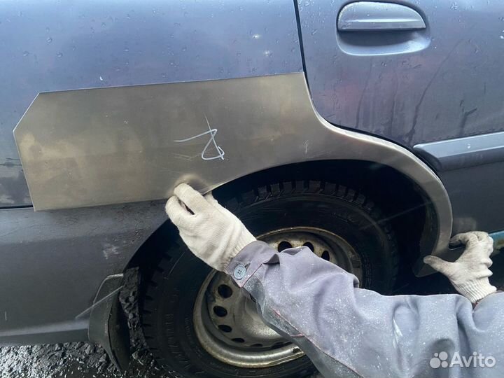 Kia Rio 1 кузовные арки задних крыльев правый